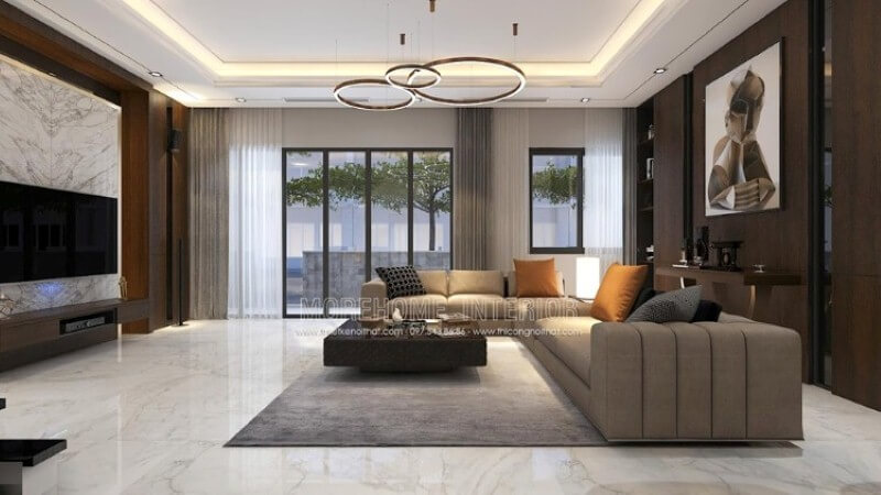 Sofa biệt thự hiện đại